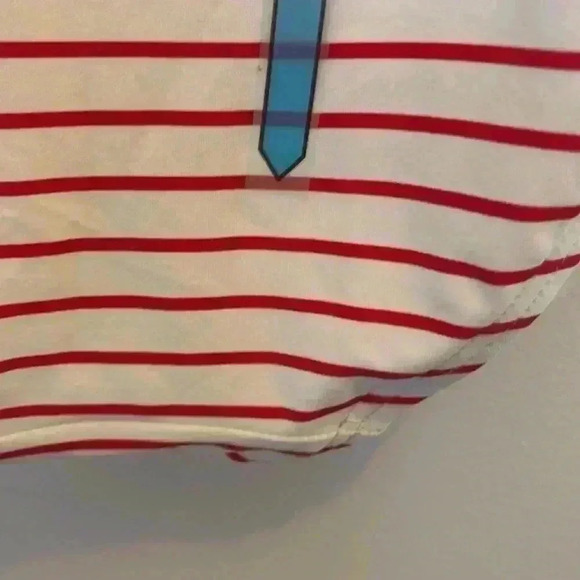 Vince Camuto Red and White Striped One Piece - Picture 11 of 11